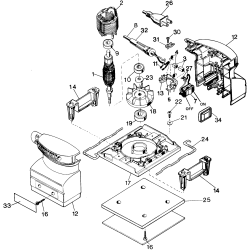 24442 Type 1 Palm Sander 1 Unid.