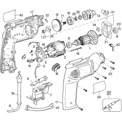 2242-36 Tipo 1 10mm Hammer Drill Lat Amr 1 Unid.