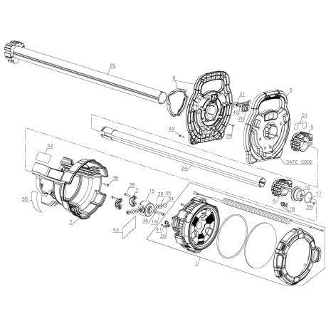 DCL079R1 Tipo 1 20v Mx Crdl Trpd Lt