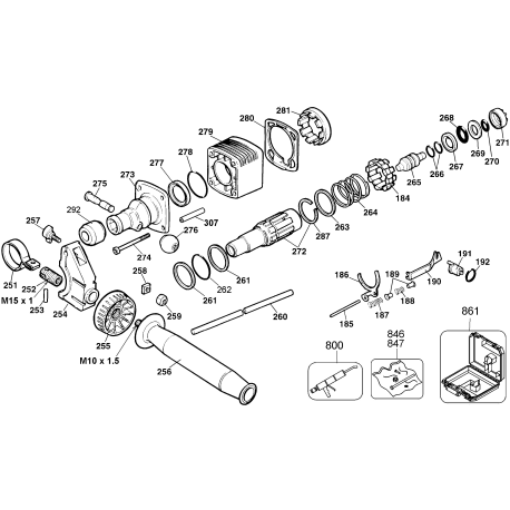 DW531K Tipo 103 1-1/2 Rotary Hammr