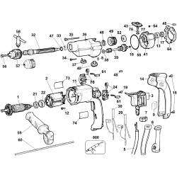 DW505KL Tipo 2 2sp Hammerdrill 2+2 1 Unid.