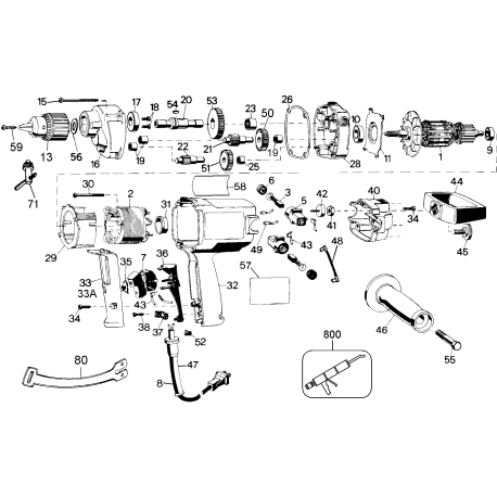 110 Tipo 1 Spade Handle Drill