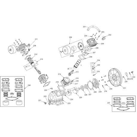 DXCMLA1683066 Tipo 0 Air Compressor