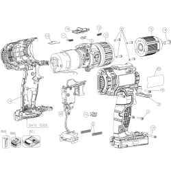 PCC621LB Tipo 1 20v 1/2- Comp Hammrd 1 Unid.