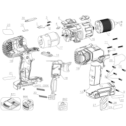 FMC620LA Type 1 20v Hammerdrill 1 Unid.