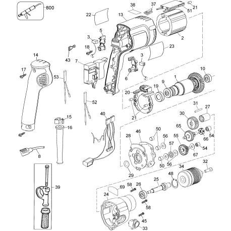 DW248L Tipo A1 Rotary Drill