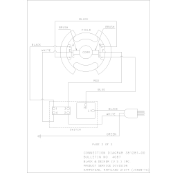 DW235G Tipo 1 1/2in Drill 0-850rpm