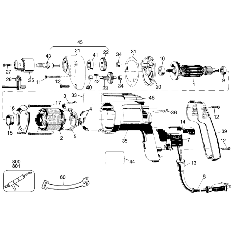 DW166 Tipo 1 1/4 Drill