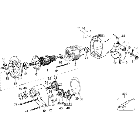 DW131-95 Type 1 1/2in Motor