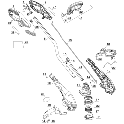 GL800 Type 1 800w String Trimmer 2 Unid.