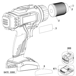 PC1801D Tipo 1 18v Nicd Drill/driver Vi 1 Unid.