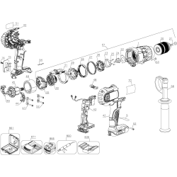 DCD985B Tipo 1 20v Hammerdrill 1 Unid.