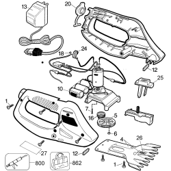 GS500-BDK Type 1 Gs500 3.6v Grass Shear 1 Unid.