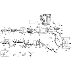 DW142 Tipo 1 1/2in End Handle Drill 1 Unid.