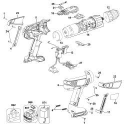 HP18VSB-2 Type 1 18v Drill Driver 2 Unid.