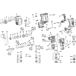 DCH363KL Tipo 1 1in 36v Rotary Hamr 1 Unid.