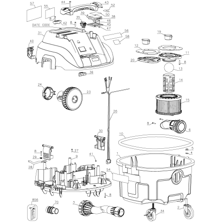 DWV009 Tipo 1 8 Gallon Dust Extractor B