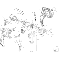 KR720 Type 1 720w Vsr Hammer Drill 2 Unid.