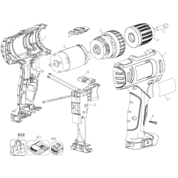 SCD121S1 Type 1 12v Drill 1 Unid.