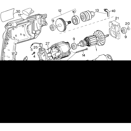 DW107-44 Tipo 1 3/8 3.5a Vsr Drill