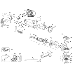 D28111SK Tipo 1 4-1/2 Small Angle Grinder 1 Unid.