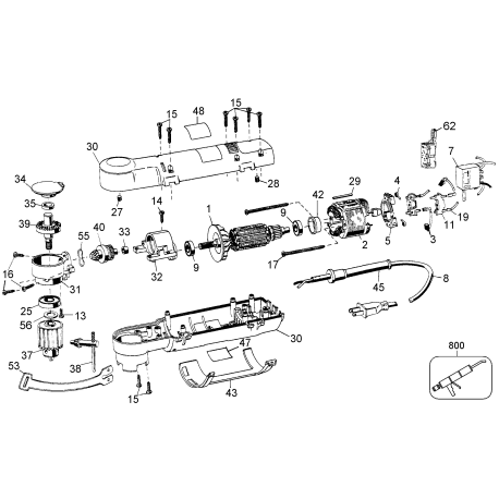 DW160V Tipo 1 3/8 Drill