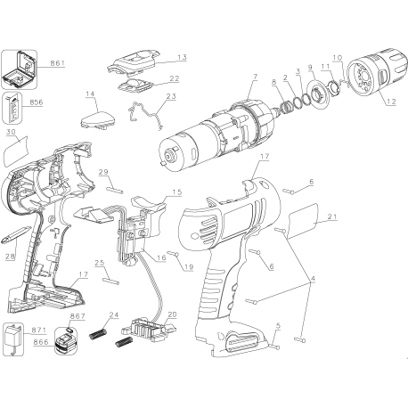 FS1402D Type 1 Firestorm 14.4v Drill