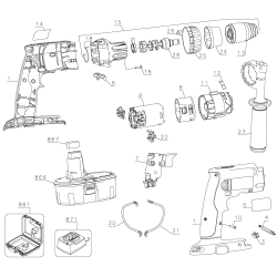 DCD959VX Type 1 18v Hmrdr/drill/driver 2 Unid.