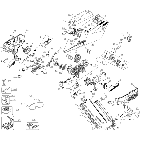 DC629N Tipo 1 18v Nailer