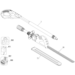 NPT318 Tipo 1 18v Hedge Trimmer 1 Unid.