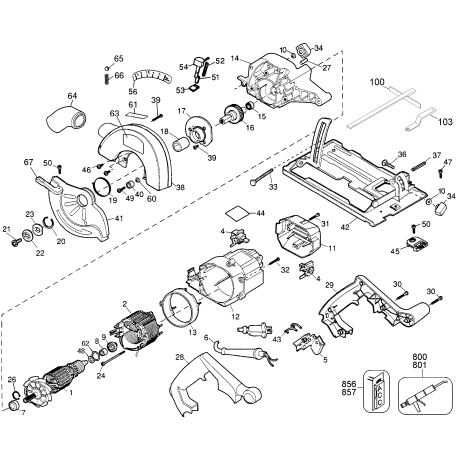 BD3100 Tipo 1 7 1/4 Circular Saw