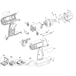 DC810K Type 1 28v Li-lon Impact Wrench 6 Unid.