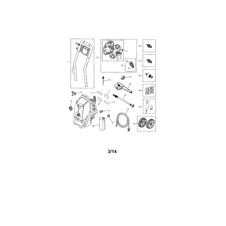 580.750310 Type 0 Elec Pressure Washer