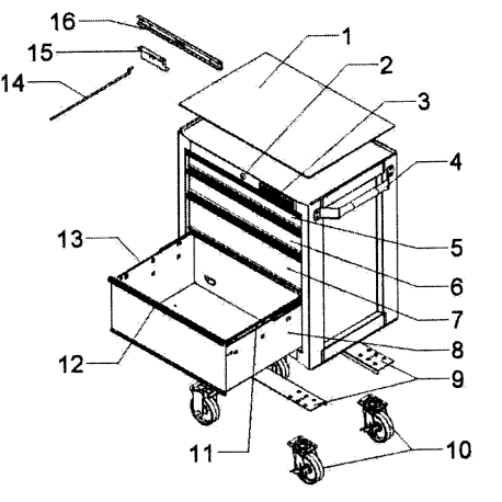 706.37710 Type 0 Tool Cart