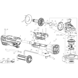 DWE4324 Tipo 1 Sag 5in Brushless Grinder 1 Unid.