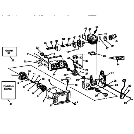 358.356333 Type 0 Gasoline Chain Saw