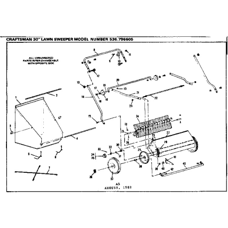 536.796605 Tipo 0 30 In Lawn Sweeper