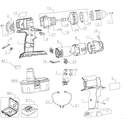 DC980KC Tipo 1 12v Drill / Driver 9 Unid.