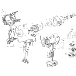 DCF805C2 Tipo 2 12v 1.3ah Impact Driver 9 Unid.