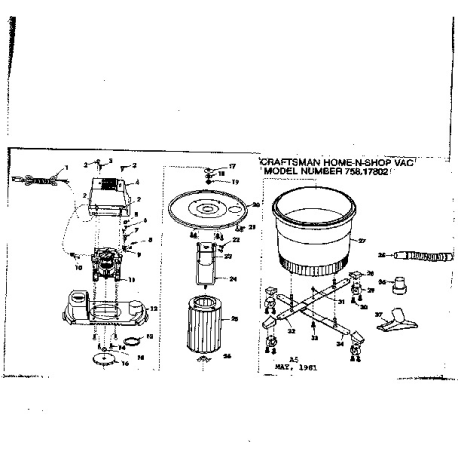 758.17802 Type 0 Home-n-shop Vac