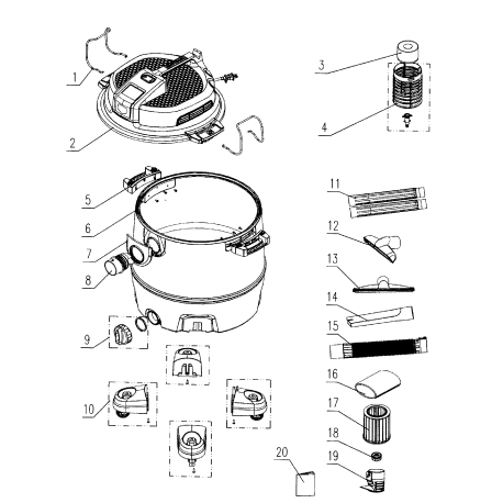 125.12009 Type 0 Wet/dry Vacuum