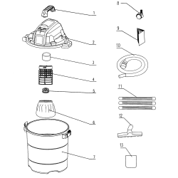 125.0427621-3 Type 0 Vacuum