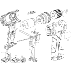 SCD12S1 Type 1 12v Drill Driver 1 Batter 1 Unid.