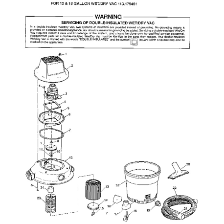 113.179461 Tipo 0 Wet/dry Vac