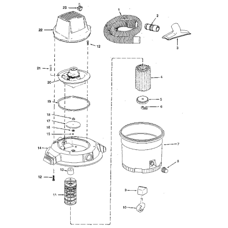 113.179201 Type 0 Wet/dry Vac