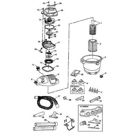 113.175570 Type 0 Wet/dry Vac