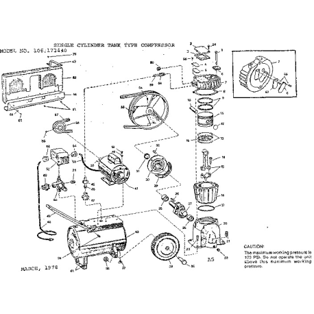 106.172440 Type 0 Craftsman Air Compr.