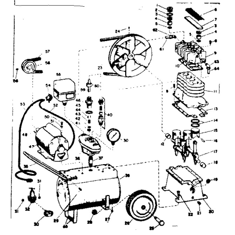 106.152741 Type 0 Craftsman Air Compr.