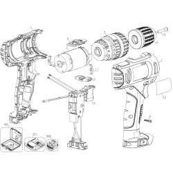 SCH12S2K Type 1 12v Li-lon Hammer Dr 1 Unid.