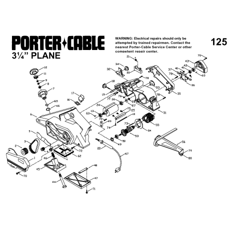 9125 Type 1 3-1/4in Power Plane